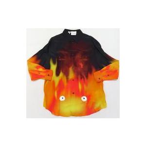 中古ポロシャツ・ワークシャツ カルシファー シャツ(レーヨン) オレンジ 34サイズ 「ロエベ×ハウルの動く城」