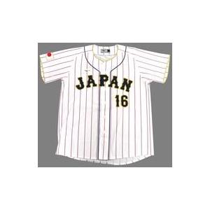 中古衣料雑貨 大谷翔平#16 侍ジャパン レプリカユニフォーム ホーム ホワイト Mサイズ