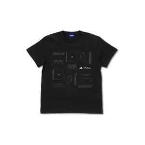 中古Tシャツ 本体＆コントローラー Tシャツ for PlayStation4 ブラック Lサイズ ...