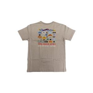 中古Tシャツ 館内看板 Tシャツ ライトグレー LLサイズ 「三鷹の森ジブリ美術館」 限定グッズ