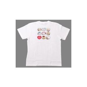 中古Tシャツ 集合(背中中央) バレンタイン Tシャツ ホワイト Lサイズ 「ちいかわ なんか小さく...