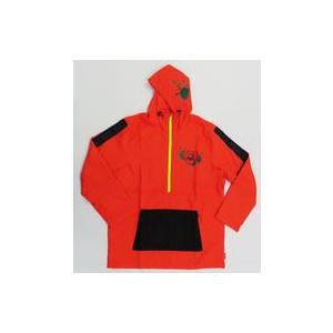 中古アウターウェア SALMON RUN Splatoon 3 フロントジップパーカー オレンジ X...