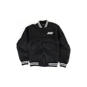 中古アウターウェア iKON ベースボールジャケット ブラック Mサイズ