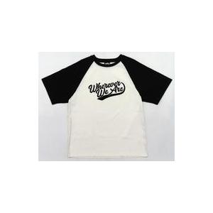 中古Tシャツ JO1 ラグランTシャツ ホワイト×ブラック Lサイズ 「J