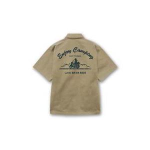 中古ポロシャツ・ワークシャツ シルエットバイク志摩リン ワークシャツ サンドカーキ XLサイズ 「ゆ...