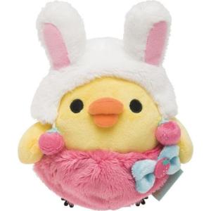 中古ぬいぐるみ キイロイトリ(うさ耳帽子) ぬいぐるみ 「リラックマ」
