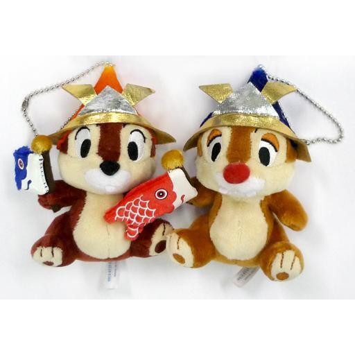 中古ぬいぐるみ チップ＆デール(端午の節句2014ver.) ぬいぐるみバッジセット 「ディズニー」...