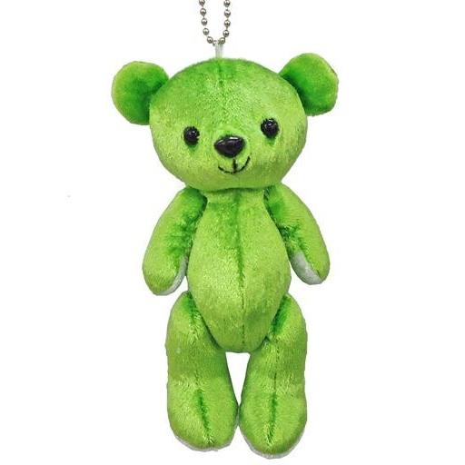 中古ぬいぐるみ C-4 くまめいと みどりいろ ぬいぐるみマスコット〜れいんぼーこれくしょん〜 「ア...