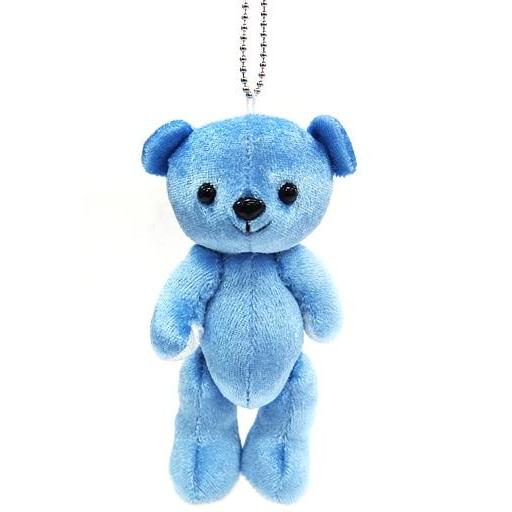 中古ぬいぐるみ C-5 くまめいと あおいろ ぬいぐるみマスコット〜れいんぼーこれくしょん〜 「アニ...