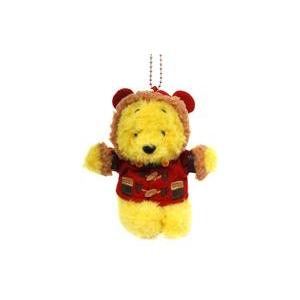 中古ぬいぐるみ プーさん(ダッフルコート) ぬいぐるみバッジ 2014 東京ディズニーリゾート限定