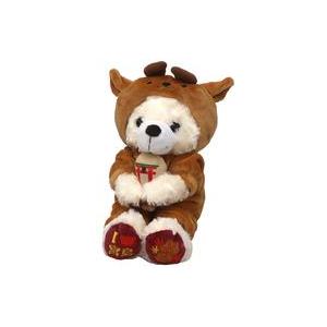 中古ぬいぐるみ 広島鹿3ベア(クリーム) ぬいぐるみS 「ご当地ベア」 広島限定