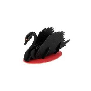 新品パズル ブラックスワン 赤/黒 3Dペーパーパズル
