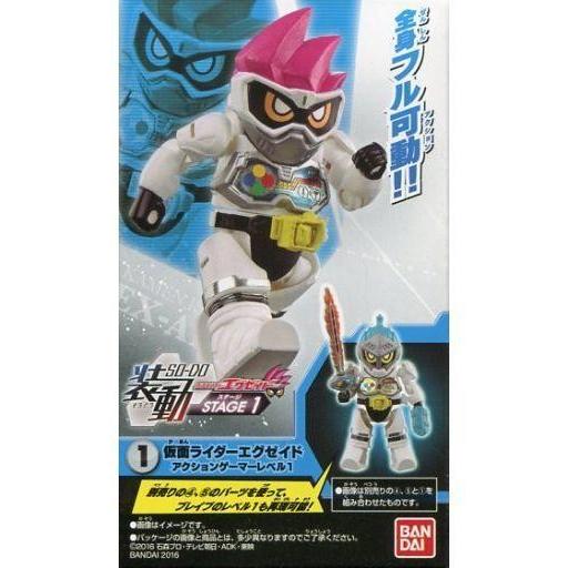 中古食玩 トレーディングフィギュア 1.仮面ライダーエグゼイド アクションゲーマーレベル1 「装動 ...