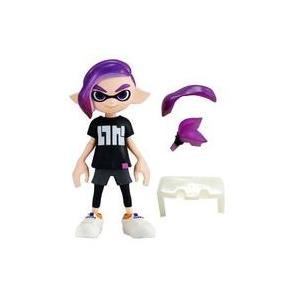 中古食玩 トレーディングフィギュア 4.ボーイ(ネオンパープル)セット 「スプラトゥーン2 きせかえギアコレクション2」