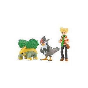 中古食玩 トレーディングフィギュア ポケモンスケールワールド シンオウ地方 ジュン＆ハヤシガメ＆ムク...