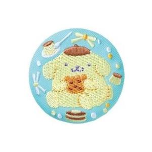 中古食玩 雑貨 5.ポムポムプリン 「サンリオキャラクターズ 刺繍缶バッジ付きビスケット2」