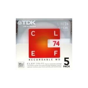 中古MDディスク TDK 録音用ミニディスク CLEF 74分 5枚パック [MD-CL74X5N]