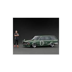 中古ミニカー 1/18 Datsun Bluebird (510) Wagon(グリーンメタリック)...