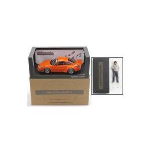 中古ミニカー 1/18 RWB 997 GT3 Orange With Mr.Nakai(オレンジ)...