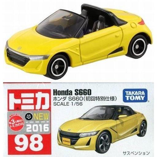 中古ミニカー 1/56 ホンダ S660 初回特別仕様(イエロー/赤箱) 「トミカ No.98」