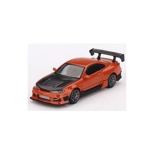 新品ミニカー 1/64 Nissan シルビア S15 D-MAX 右ハンドル(メタリックオレンジ)...