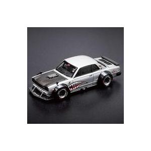 新品ミニカー 1/64 SKYLINE GT-R V8 DRIFT HAKOSUKA(メタリックシル...