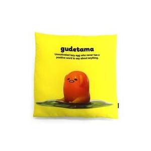 中古クッション・抱き枕・本体 ぐでたま クッション イエロー×ブルー 「ぐでたま」