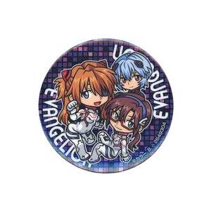 中古バッジ・ピンズ アスカ＆マリ＆アヤナミレイ(仮称) 缶バッジ 「ガシャポンくじ エヴァンゲリオン...