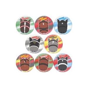 中古バッジ・ビンズ 全8種セット 缶バッジ 「DMMスクラッチ! サラブレッドコレクション スクラッチ第四弾」 D賞