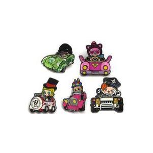 中古バッジ・ビンズ 全5種セット POPCAR Super Track ピンバッジ 「POPMART...