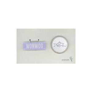 中古バッジ・ピンズ ウォヌ ネーム＆ワッペンバッジ2個セット 「SEVENTEEN 2020 JAP...