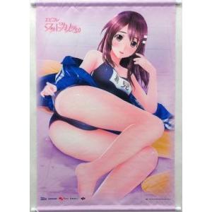 中古タペストリー 新見遙佳(スク水) 描き下ろしA2タペストリー 「PS Vitaソフト エビコレ ...