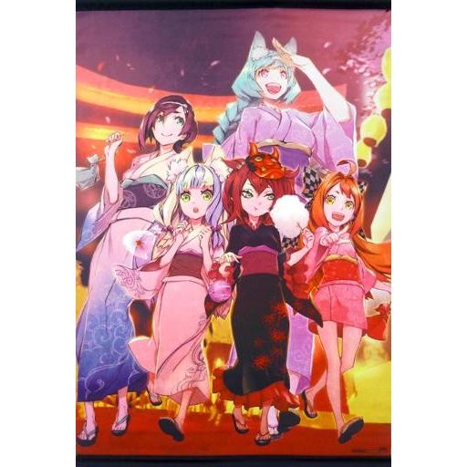 中古タペストリー 集合 描き下ろしイラストB2タペストリー 「3DSソフト セブンスドラゴンIII ...