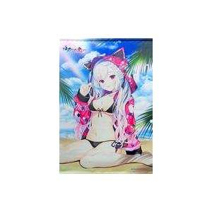 中古タペストリー 風嶺茉莉花 描き下ろしB2タペストリー 「PS4/Switchソフト 白刃きらめく...