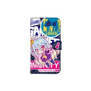 中古携帯ジャケット・カバー 白 手帳型スマホケース 158Ver.2.0 「ノーゲーム・ノーライフ」
