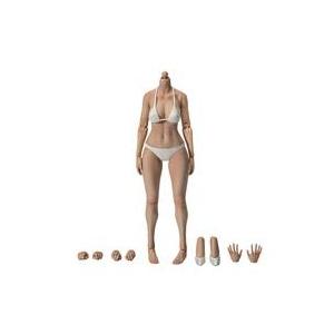 新品ドールアクセサリー 1/6 ナローショルダー フィメールボディ ラージバスト ライトウィートスキ...