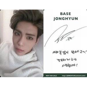 中古コレクションカード(男性) SHINee/JONGHYUN(ジョンヒョン)/衣装白/CD「BASE」特典トレカ