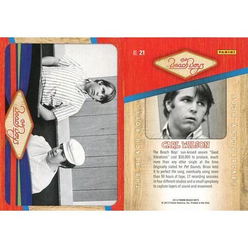 中古コレクションカード(男性) NO.21 ： ザ・ビーチ・ボーイズ/カール・ウィルソン/ベースカ