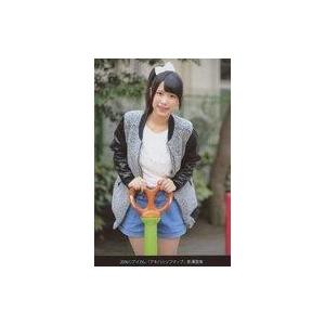 中古生写真(女性) アイドルカレッジ/影澤里南/膝上・衣装白・グレー・両手取っ手・野外/2016 ア...