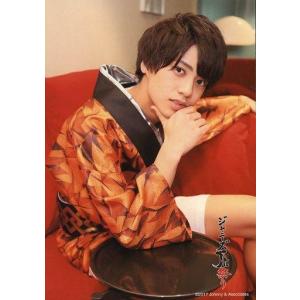 中古生写真(ジャニーズ) Mr.KING/高橋海人/膝上・座り・法被オレンジ・右手顎・体右向き・ソファ赤/ジャニーズJr. 祭り