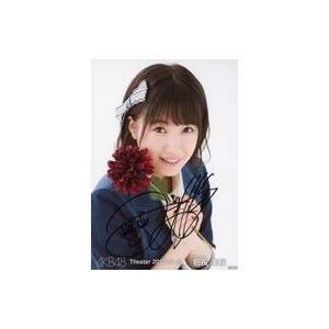 中古生写真(AKB48・SKE48) ☆朝長美桜/直筆サイン入り・レア・共通カット(帯無し)・共通ポーズ・手に向日葵/AKB48 劇場トレーディ｜suruga-ya