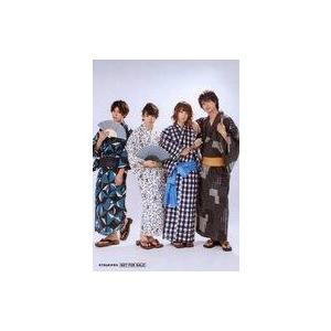 中古生写真(男性) 集合(4人)/全身・浴衣・手に扇子・上仁・輝山開き・背景白/ツキプロ文化祭「死にかけ男が転生目指して芸能界で頑張ります!〜