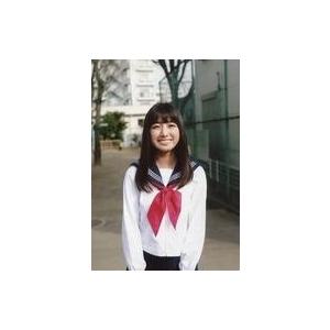 中古生写真(女性) マジカル・パンチライン/清水ひまわり/上半身・衣装白黒・スカーフ赤・セーラー服・体正面・両手下・歯見せ・野外/Chu