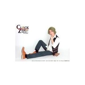 中古生写真(男性) 花沢将人(情報屋)/横型・全身・衣装黒・白・座り・キャラクターショット/舞台「C