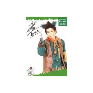 中古生写真(男性) 山口侑佑/上半身・衣装緑・茶色・オレンジのスカーフ・右手グー・印刷サイン・メッセージ入り/Team Moon/ミュージカル