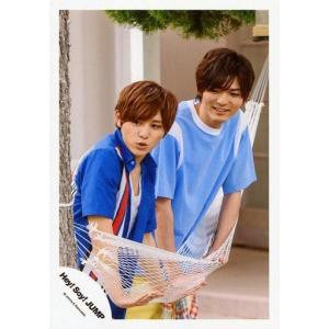 中古生写真(ジャニーズ) Hey! Say! JUMP/山田涼介・薮宏太/上半身・衣装青水色・体右向き・両手ハンモック・目線左下/「キラ