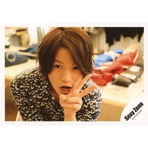 中古生写真(ジャニーズ) Sexy Zone/菊池風磨/横型・バストアップ・衣装黒・白・左手ピース・...