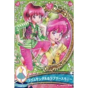 中古プリキュアデータカードダス 40/48[ノーマル]：ライムサンダル＆ラブリースキニー(愛乃めぐみ)