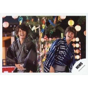 中古生写真(ジャニーズ) NEWS/手越祐也・増田貴久/横型・上半身・浴衣/公式生写真