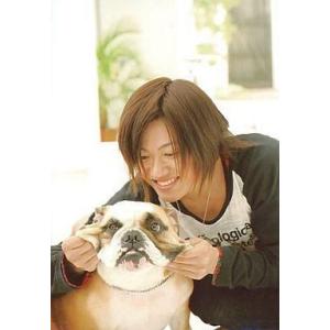 中古生写真(男性) 大河元気(切原赤也)/バストアップ・長袖黒・白・両手犬の顔・私服ショット/ミュージカ